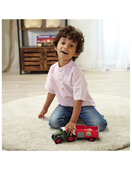 Tractor Dickie Toys Fendt Farm cu remorca,S203734001