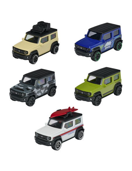 Set Majorette Suzuki Jimny cu 5 masinute din metal,S212053177
