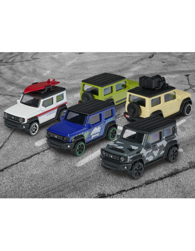 Set Majorette Suzuki Jimny cu 5 masinute din metal,S212053177
