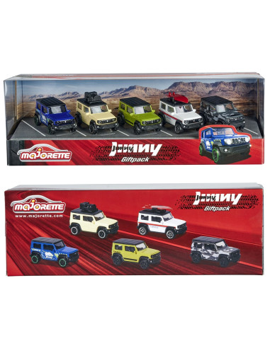 Set Majorette Suzuki Jimny cu 5 masinute din metal,S212053177