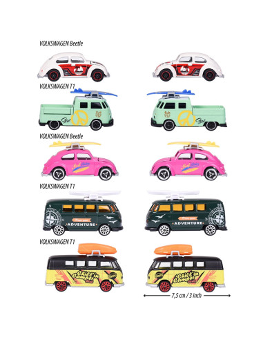 Set Majorette Volkswagen The Originals cu 5 masinute din
