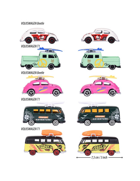 Set Majorette Volkswagen The Originals cu 5 masinute din