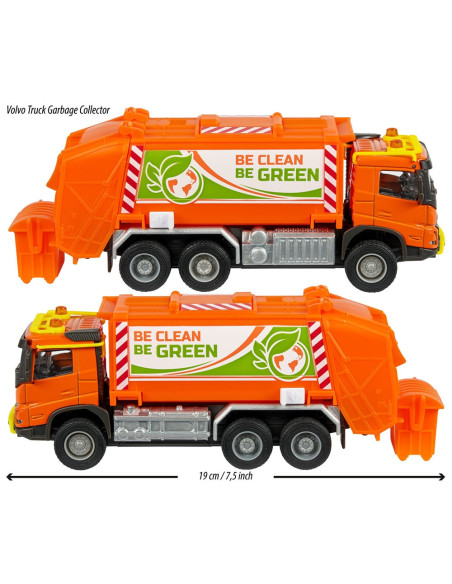 Masina de gunoi Majorette Volvo Garbge Collector cu