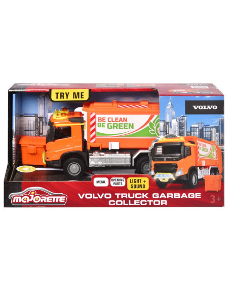 Masina de gunoi Majorette Volvo Garbge Collector cu