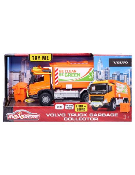 Masina de gunoi Majorette Volvo Garbge Collector cu