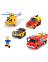 Pista de masini Dickie Toys Fireman Sam Rescue Team Sam Fire cu
