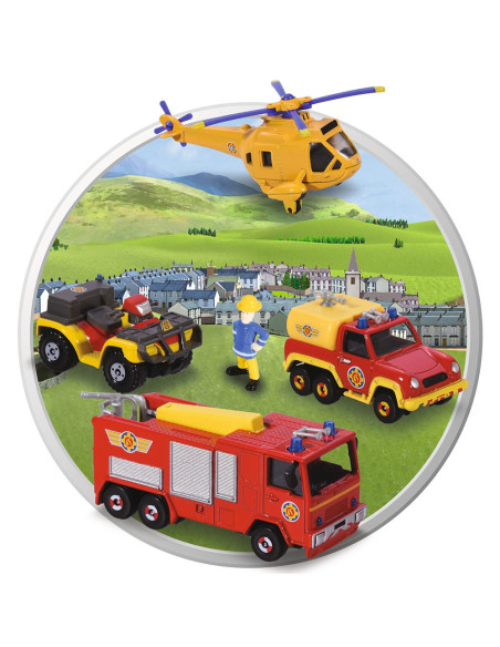 Pista de masini Dickie Toys Fireman Sam Rescue Team Sam Fire cu