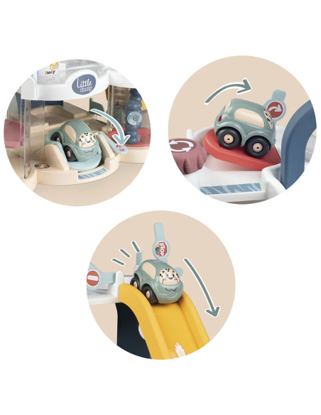 Pista de masini Smoby First Garage cu masinuta,S7600140202