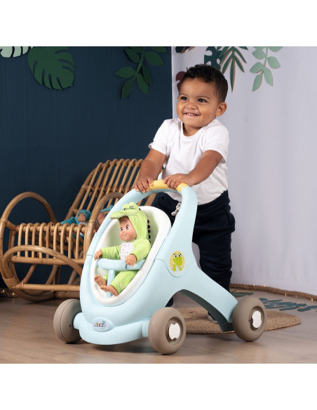Carucior pentru papusi Smoby Minikiss Croc 3 in 1