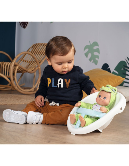 Carucior pentru papusi Smoby Minikiss Croc 3 in 1