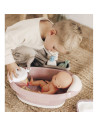 Cadita pentru papusa Smoby Baby Nurse Baleno Bath roz cu