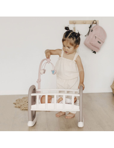 Leagan pentru papusa Smoby Baby Nurse maro cu