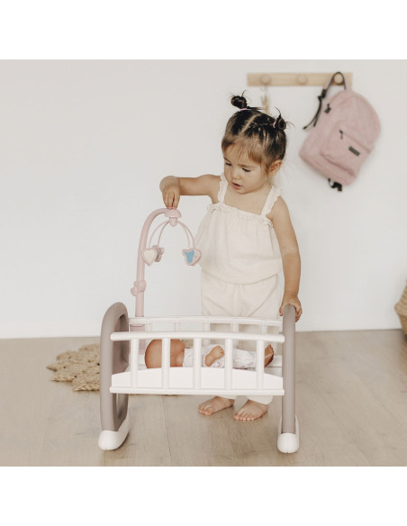 Leagan pentru papusa Smoby Baby Nurse maro cu