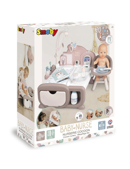 Centru de ingrijire pentru papusi Smoby Baby Nurse Cocoon