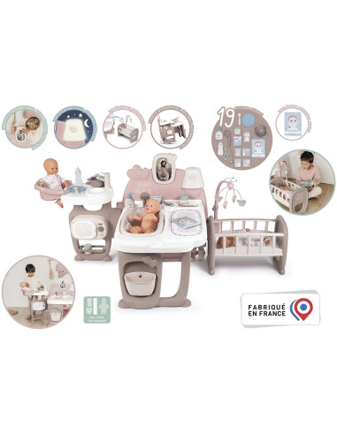 Centru de ingrijire pentru papusi Smoby Baby Nurse Doll`s Play