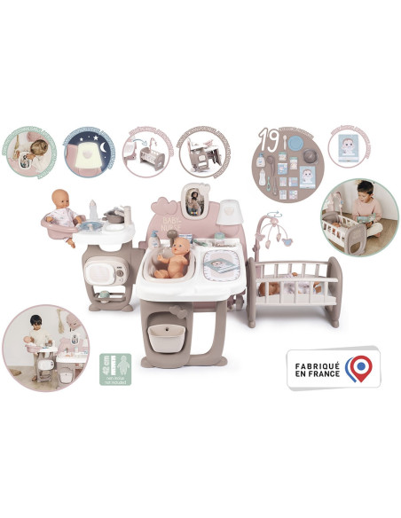 Centru de ingrijire pentru papusi Smoby Baby Nurse Doll`s Play