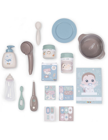 Centru de ingrijire pentru papusi Smoby Baby Nurse Doll`s Play