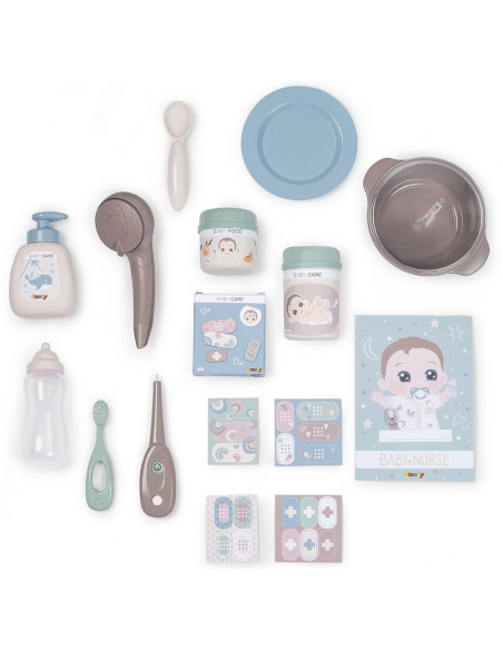 Centru de ingrijire pentru papusi Smoby Baby Nurse Doll`s Play
