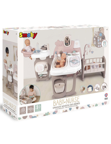 Centru de ingrijire pentru papusi Smoby Baby Nurse Doll`s Play