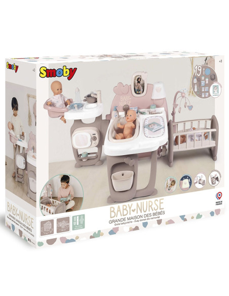Centru de ingrijire pentru papusi Smoby Baby Nurse Doll`s Play