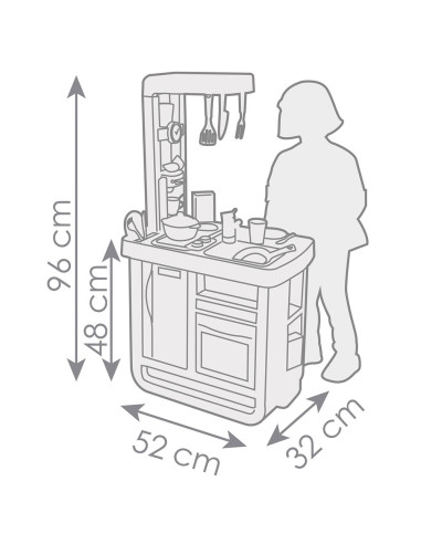 Bucatarie Smoby Bon Appetit albastru,S7600310824