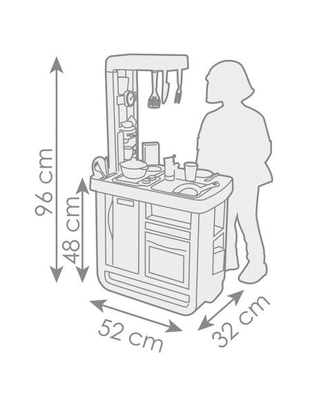 Bucatarie Smoby Bon Appetit albastru,S7600310824