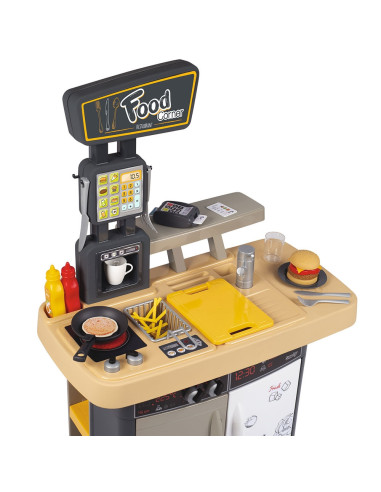 Restaurant pentru copii Smoby Food Corner negru,S7600310910