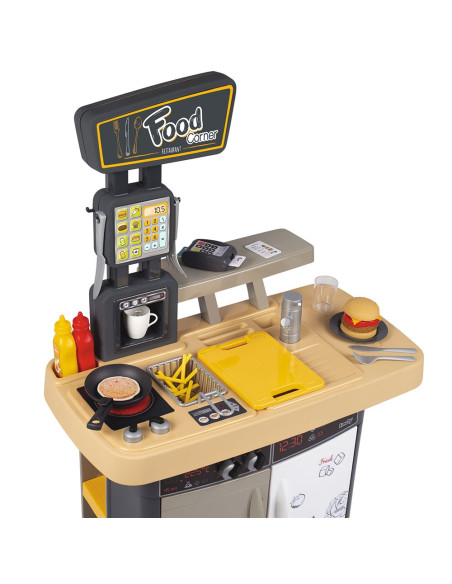 Restaurant pentru copii Smoby Food Corner negru,S7600310910