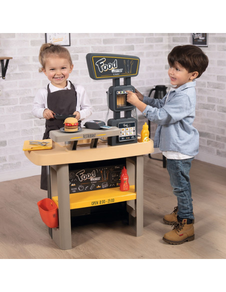 Restaurant pentru copii Smoby Food Corner negru,S7600310910