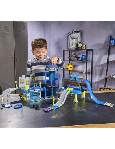 Pista de masini Majorette Creatix Police cu 5