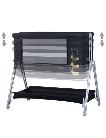 Patut Co-Sleeper Chipolino Pretty Close raven,KOSPR0221RA