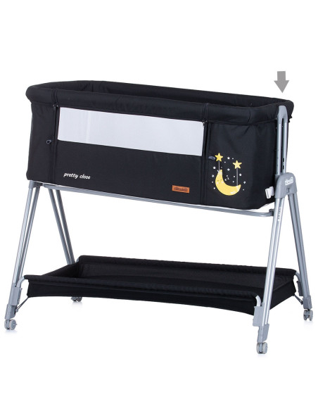 Patut Co-Sleeper Chipolino Pretty Close raven,KOSPR0221RA