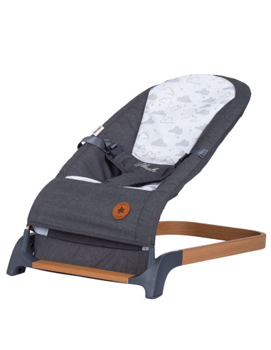 Scaunel balansoar Chipolino Noah anthracite wood,SHENH0221AN