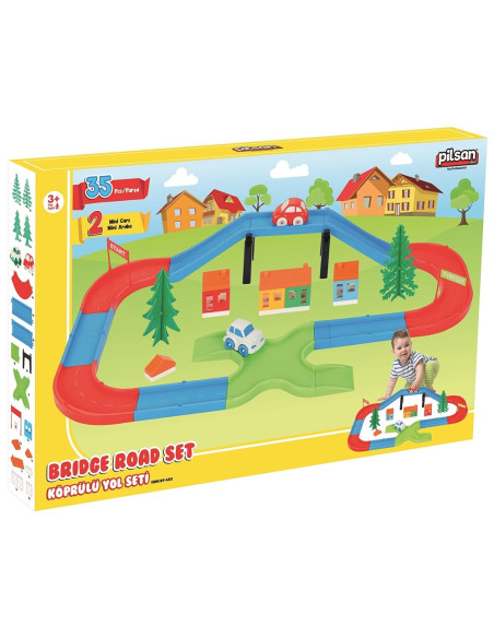 Pista de masini Pilsan Bridge yellow roads,PL-07-683-YR