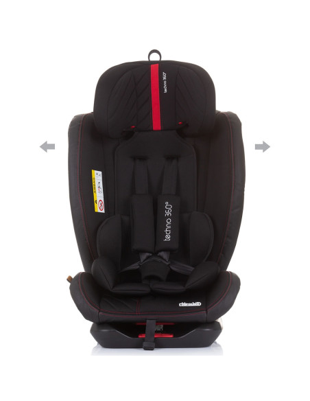 Scaun auto Chipolino Techno 0-36 kg ebony cu sistem