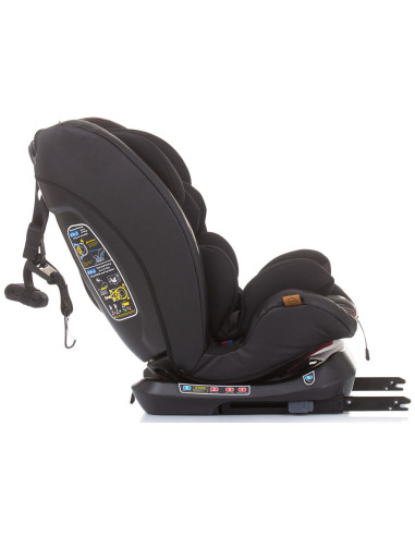 Scaun auto Chipolino Techno 0-36 kg ebony cu sistem