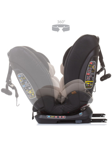 Scaun auto Chipolino Techno 0-36 kg sand cu sistem