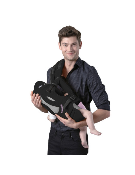 Marsupiu Chipolino Comfy black pink,KENCM0223BP
