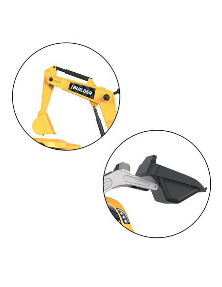 Tractor cu pedale si remorca Smoby Builder Max