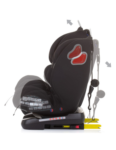 Scaun auto Chipolino Journey 0-36 kg ebony cu sistem Isofix si