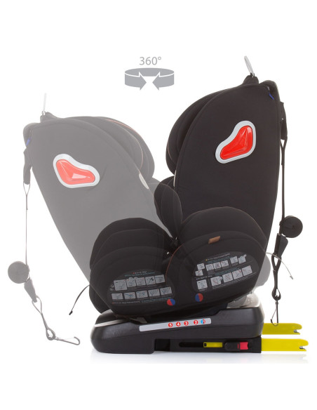 Scaun auto Chipolino Journey 0-36 kg ebony cu sistem Isofix si
