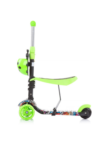 Trotineta Chipolino Kiddy Evo green graffiti,DSKIE0213GG