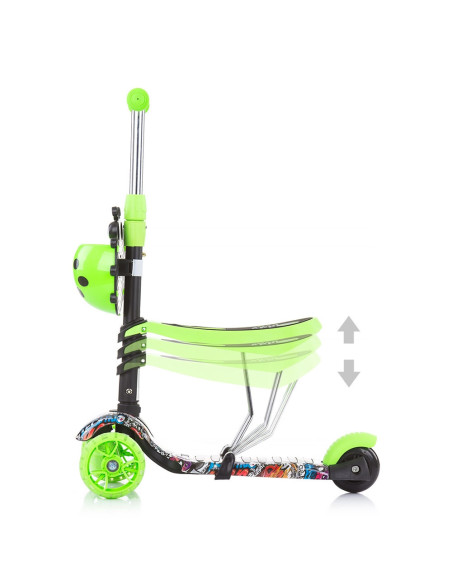 Trotineta Chipolino Kiddy Evo green graffiti,DSKIE0213GG