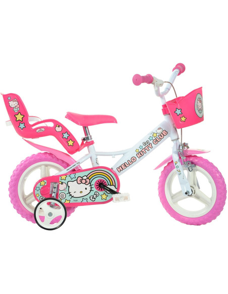 Bicicleta copii Dino Bikes 12' Hello Kitty,DB-124RL-HK2