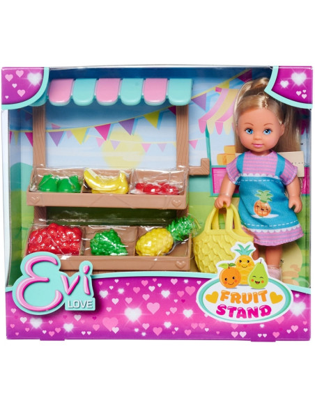 Papusa Simba Evi Love Fruit Stand 12 cm cu accesorii,S105733563
