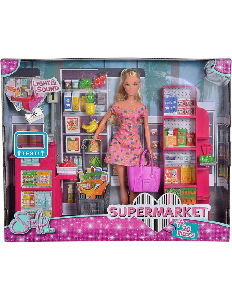 Papusa Simba Steffi Love Supermarket 29 cm cu