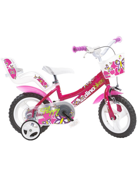 Bicicleta copii Dino Bikes 12' Flappy fuchsia,DB-126RL-02-FU