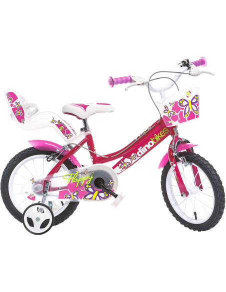 Bicicleta copii Dino Bikes 16'' Flappy fuchsia,DB-166R-02-FU