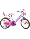 Bicicleta copii Dino Bikes 16' Fairy alb si