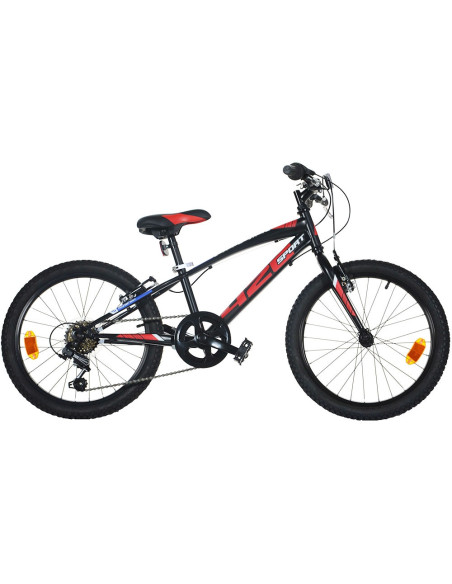 Bicicleta copii Dino Bikes 20' MTB baieti Sport negru cu 6